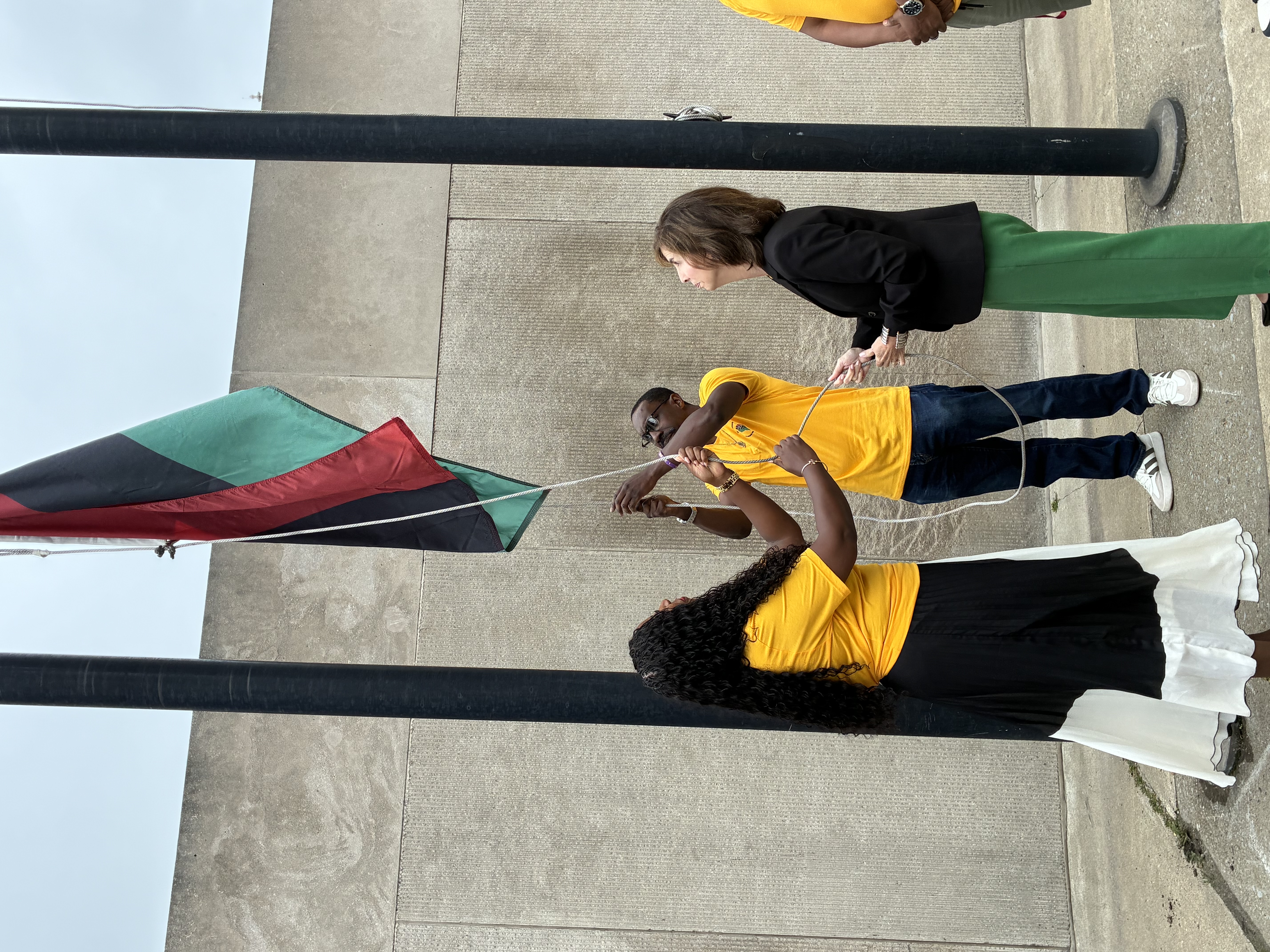 NFTA raises Pan-African Flag in Commemoration of Juneteenth 