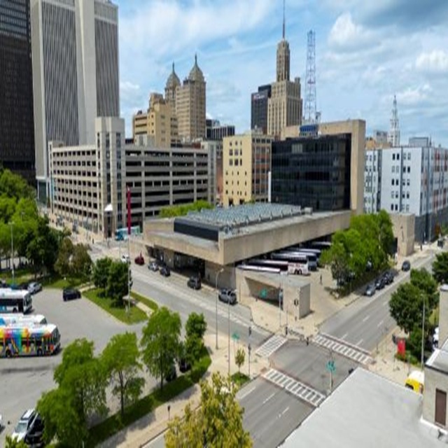 Aerial view of Metropolitan Transportation Center