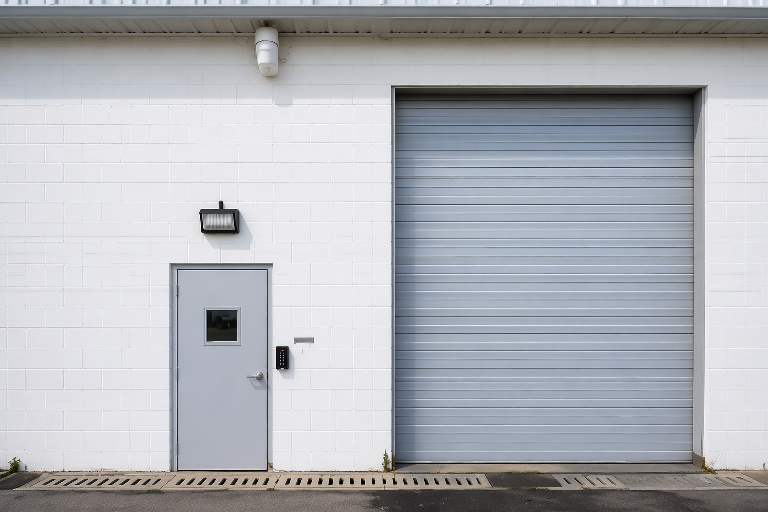 Exterior at grade dock with hoist