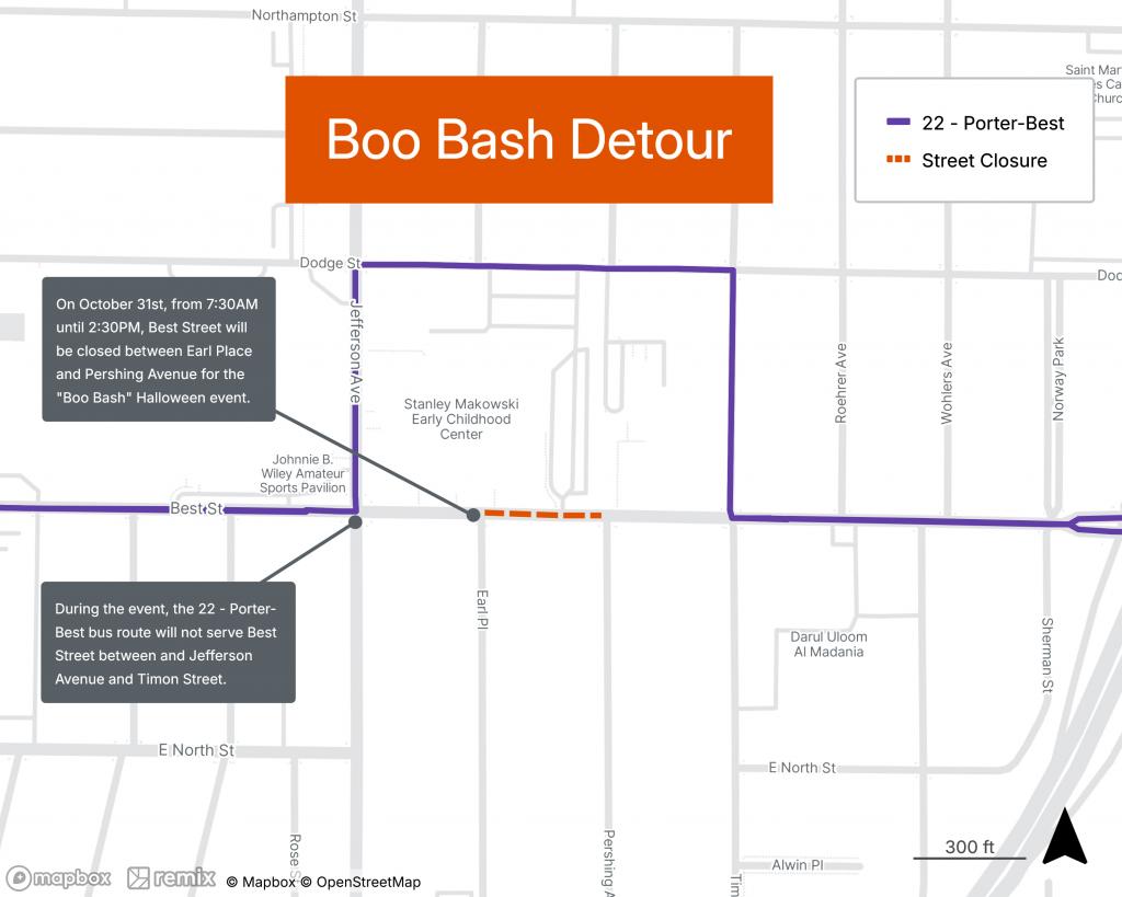 Boo Bash Reroute Map